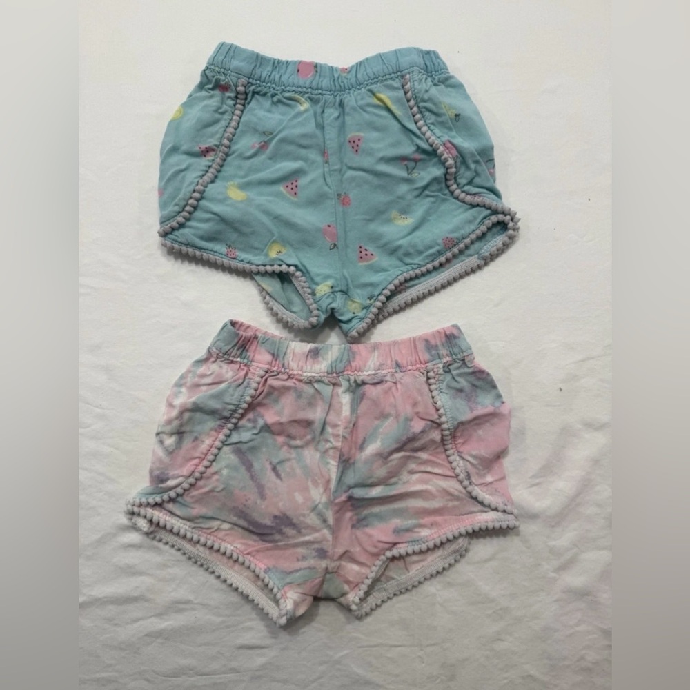 Girls Garanimals Tye Dye And Watermelon Shorts 18 Month Summer/Spring